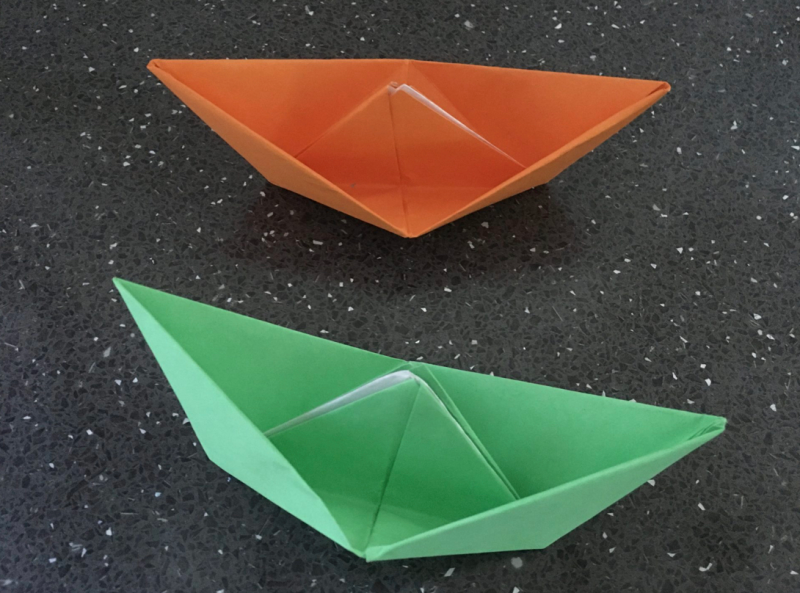 Maths on Toast origami boats
