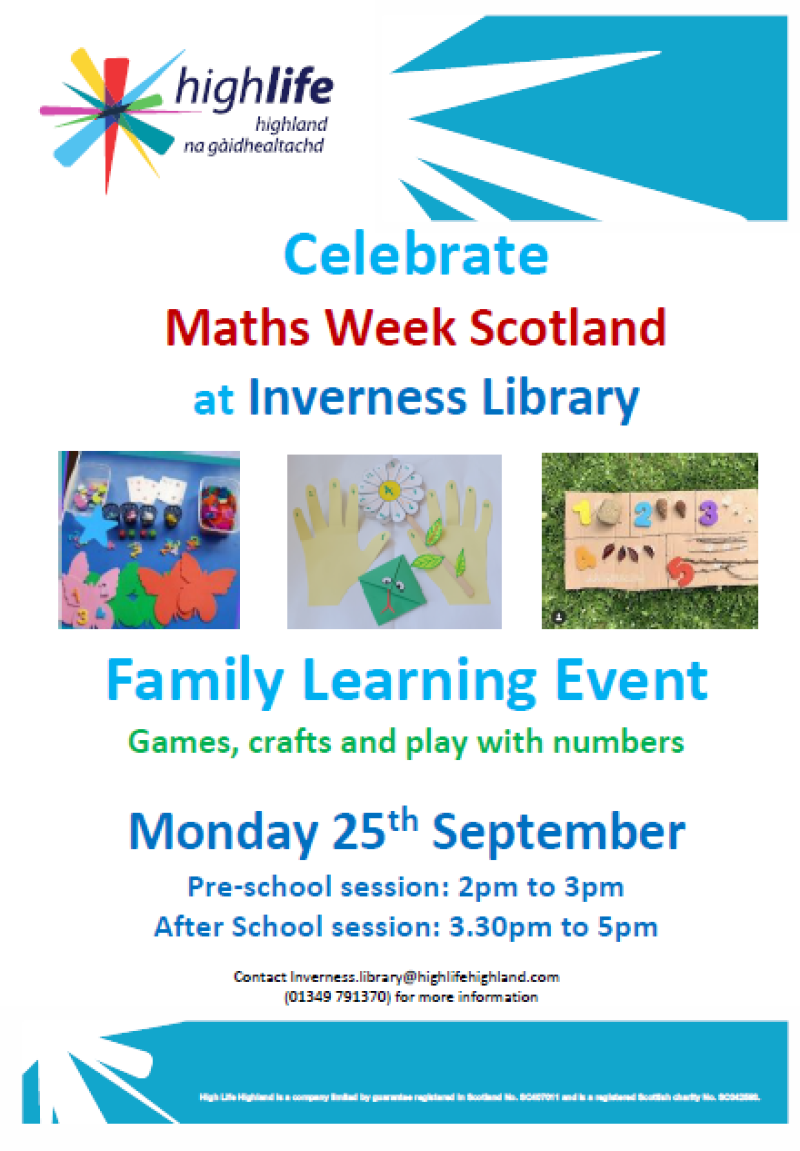 Maths Week Scotland Family Learning 25 09 23