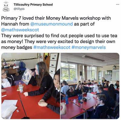 MWS Museums on Twitter money workshop